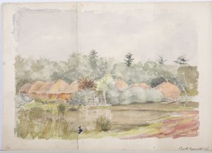 Carrock kastély, 1898 (ceruza és WC papíron)
